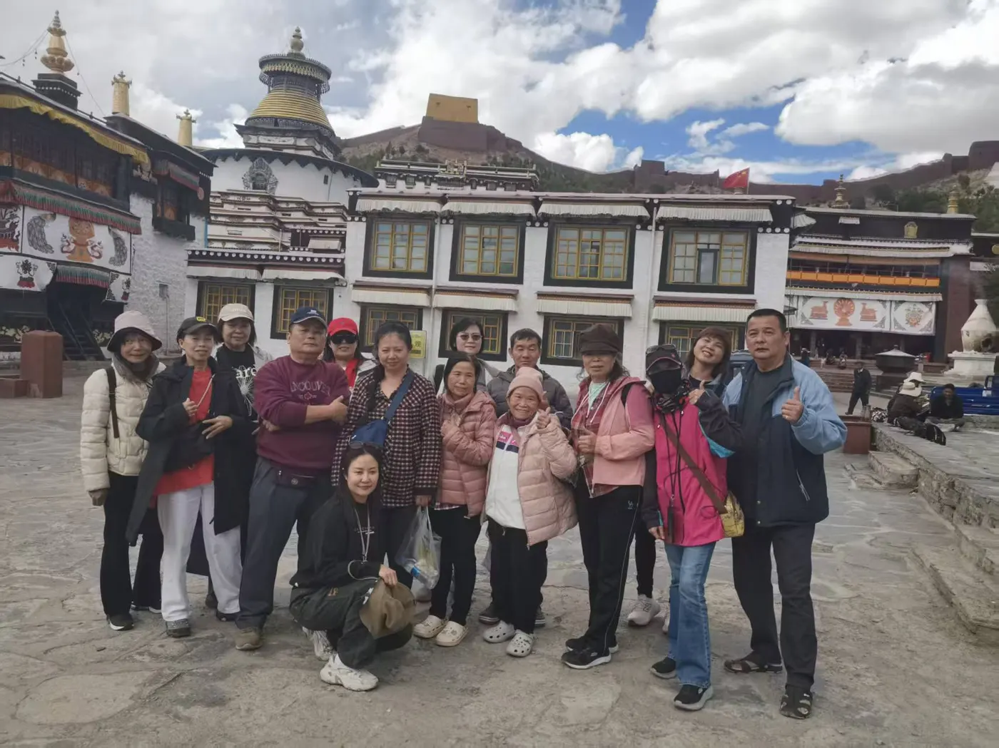 Sacred Mount Kailash at dawn — pilgrims on the 52km Kora circuit in western Tibet